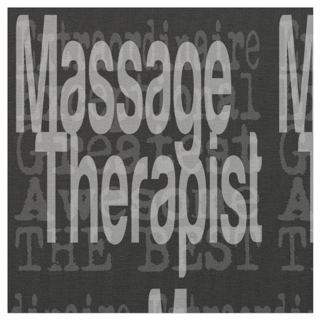 Massage Therapist Extraordinaire Tyg (Närbild)