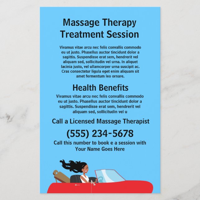 Massage Therapist Flyer (Framsidan)