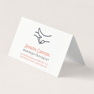Massage Therapist Fysisk terapi Visitkort