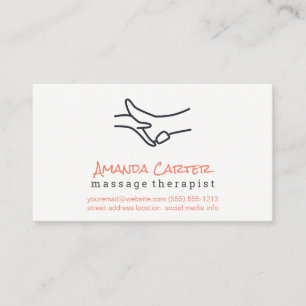 Massage Therapist Fysisk terapi Visitkort