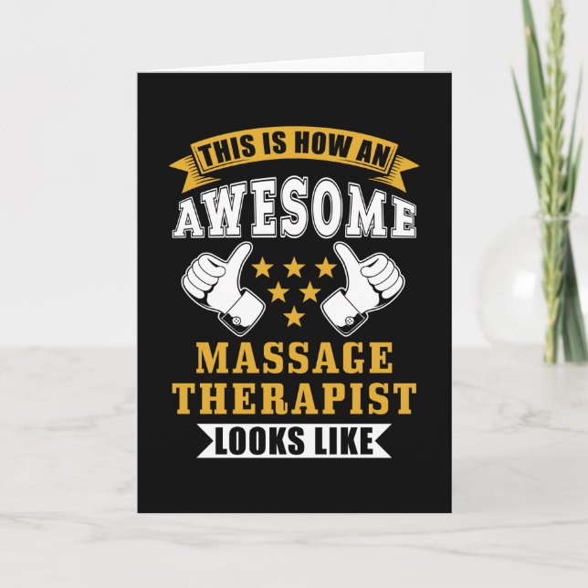 Massage Therapist Gift Kort (Framsida)