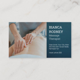 Massage Therapist | Hälsa och Hälsa Visitkort
