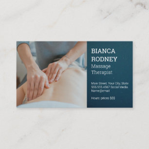 Massage Therapist   Hälsa och Hälsa Visitkort