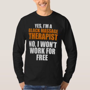 Massage Therapist Hälsa Therapy T Shirt