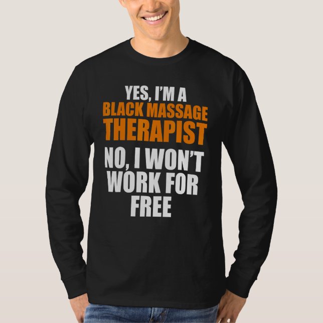 Massage Therapist Hälsa Therapy T Shirt (Framsida)