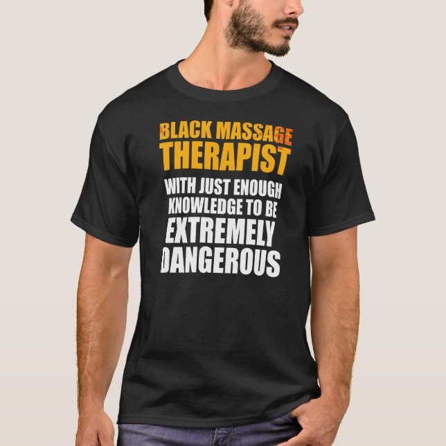 Massage Therapist Hälsa Therapy T Shirt (Framsida)