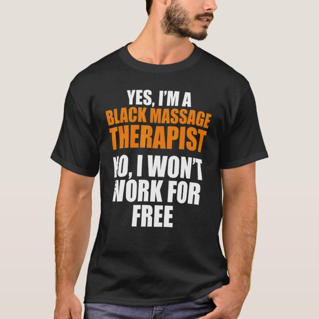 Massage Therapist Hälsa Therapy T Shirt (Framsida)