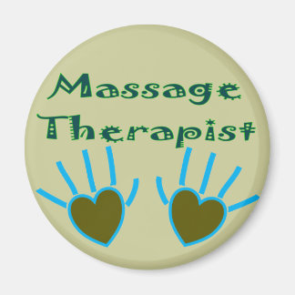 Massage Therapist Heart Händer Gifts Magnet
