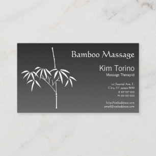 Massage Therapist Japansk bamboo-gradient Visitkort