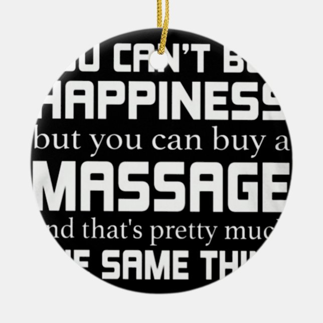 Massage Therapist Julgransprydnad Keramik (Framsidan)