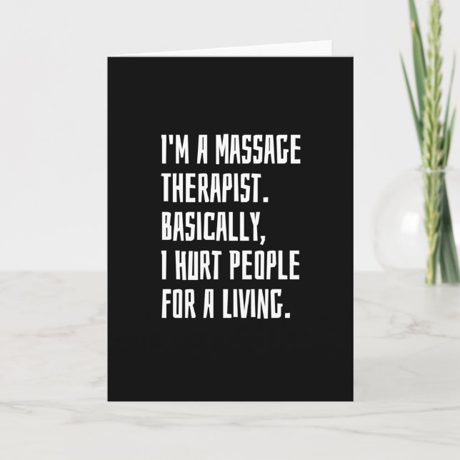 Massage Therapist Kort (Framsida)