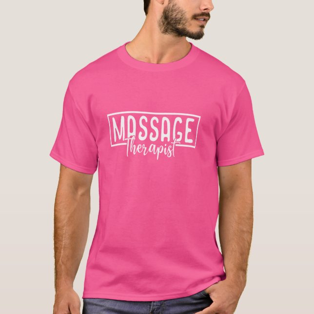 Massage Therapist LMT Masseuse T Shirt (Framsida)