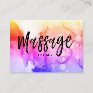 *~* Massage Therapist Logotyp Massage Therapy QR- Visitkort