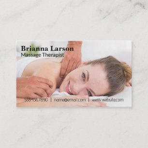 Massage Therapist Massage för kvinnor Visitkort