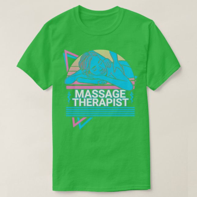 Massage Therapist massage Therapy Masseuse Retro G T Shirt (Design framsida)