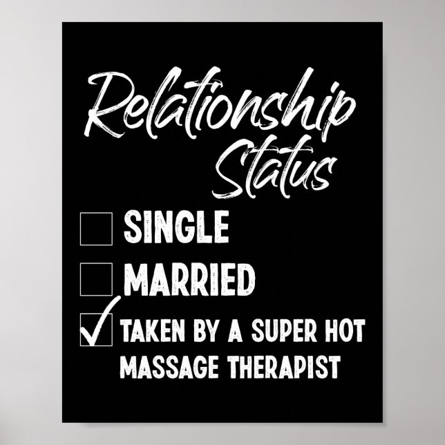 Massage Therapist - massageförhållande Poster (Framsidan)