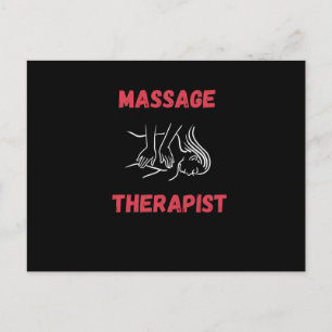Massage Therapist Massaging Vykort