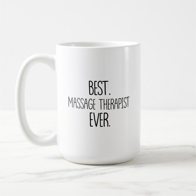 Massage Therapist Mugg, Best Massage Therapist Kaffemugg (Vänster)