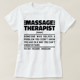 Massage Therapist Noun Auktoriserad Masseur Employ T Shirt
