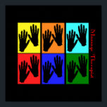 Massage Therapist Pop Art Poster<br><div class="desc">Massage Therapist popart poster</div>