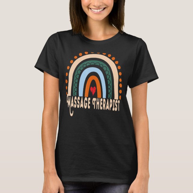 Massage Therapist Rainbow Apprecision Essential W T Shirt (Framsida)