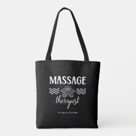 Massage Therapist Salon Clinic Lotus Händer Tygkasse