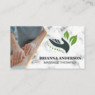 Massage Therapist Session Dagsintervall, Logotyp Visitkort