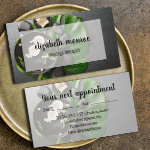 Massage Therapist Spa Tidsbeställning Kort