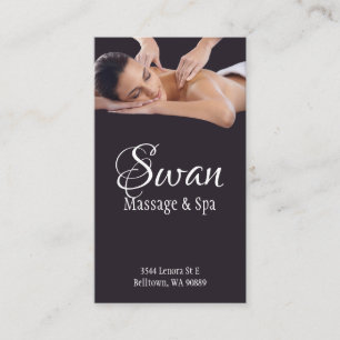 Massage Therapist Spa Visitkort