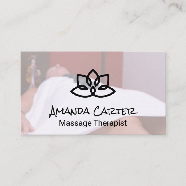 Massage Therapist | Spa Visitkort (Framsida)