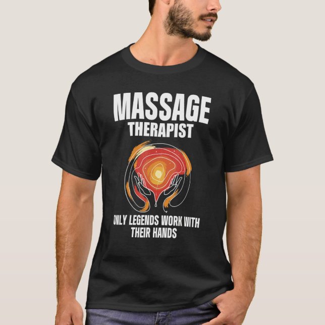 Massage Therapist T Shirt (Framsida)