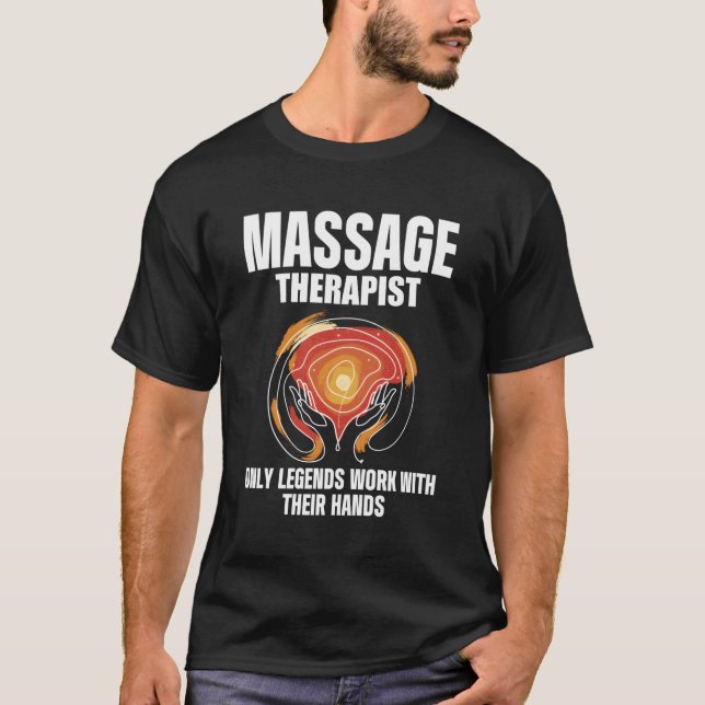 Massage Therapist T Shirt (Framsida)