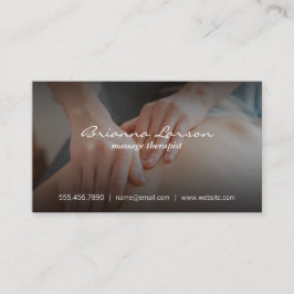 Massage Therapist Visitkort