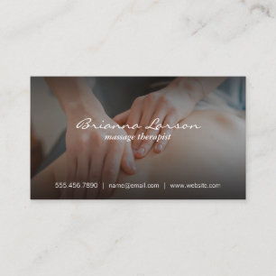 Massage Therapist Visitkort
