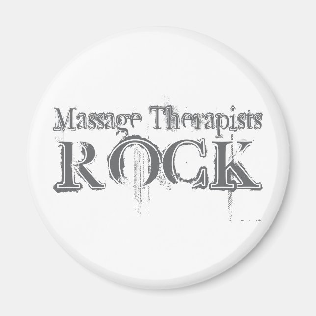 Massage Therapists Sten Magnet (Framsidan)