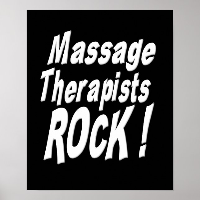 Massage Therapists Sten! Poster utskrift (Framsidan)