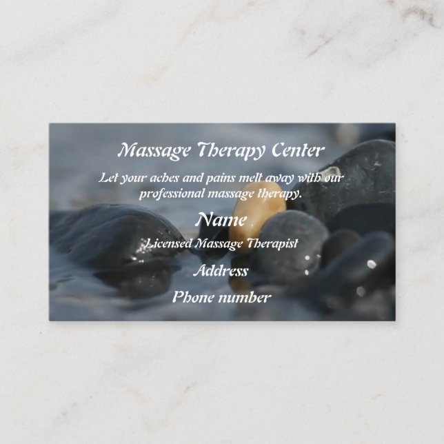 Massage Therapy #2 Visitkort (Framsida)