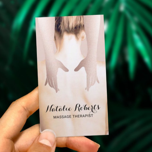 Massage Therapy Body Care Spa Chiropractor Visitkort (Skapare uppladdad)