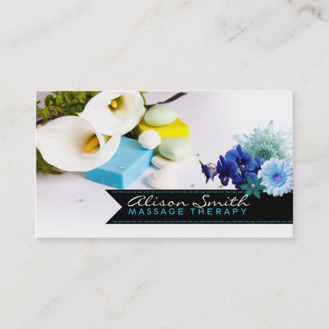 Massage Therapy Business card Visitkort (Framsida)