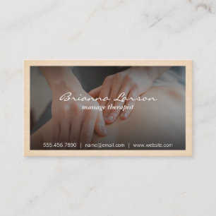Massage Therapy Chiropraktor Visitkort