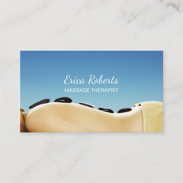 Massage Therapy Elegant Beauty Spa & Salon Visitkort (Framsida)