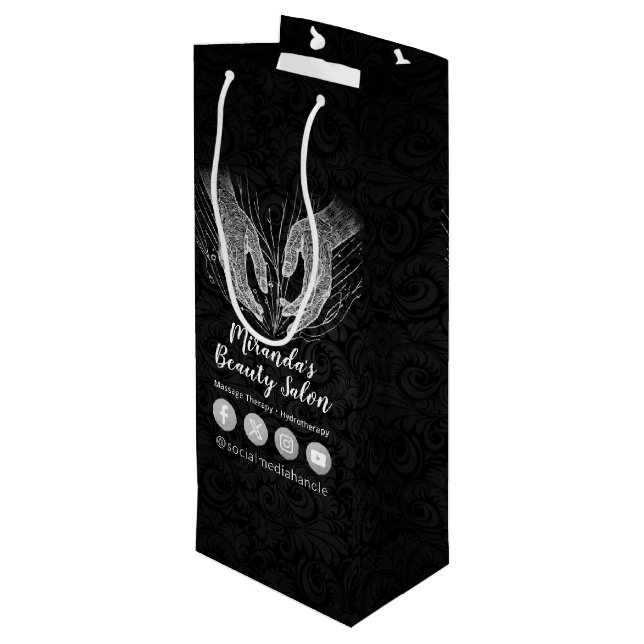 Massage Therapy Healing Händer Energy Spa Hälsa (Baksidan Vinklad)