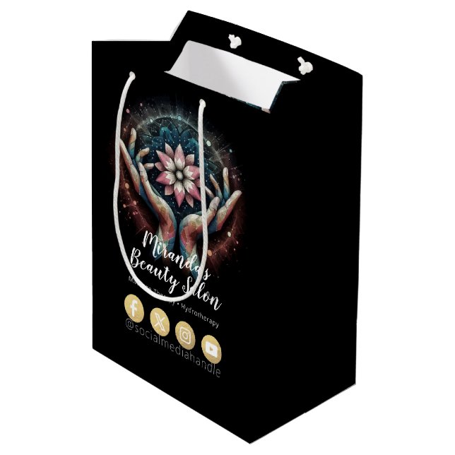 Massage Therapy Healing Händer Energy Spa Hälsa (Baksidan Vinklad)