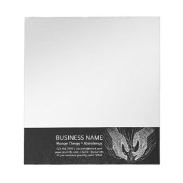 Massage Therapy Healing Händer Energy Spa Hälsa Anteckningsblock