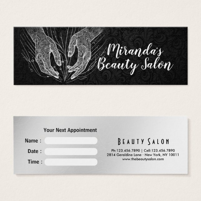 Massage Therapy Healing Händer Energy Spa Hälsa Litet Visitkort (Framsida & baksida)