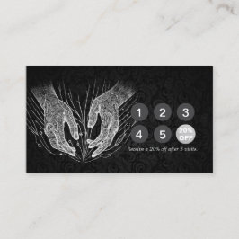 Massage Therapy Healing Händer Energy Spa Hälsa Lojalitetskort