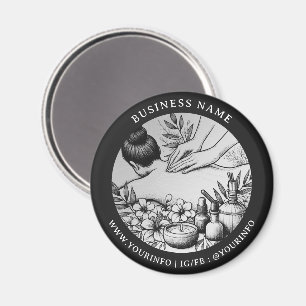 Massage Therapy Healing Händer Energy Spa Hälsa Magnet