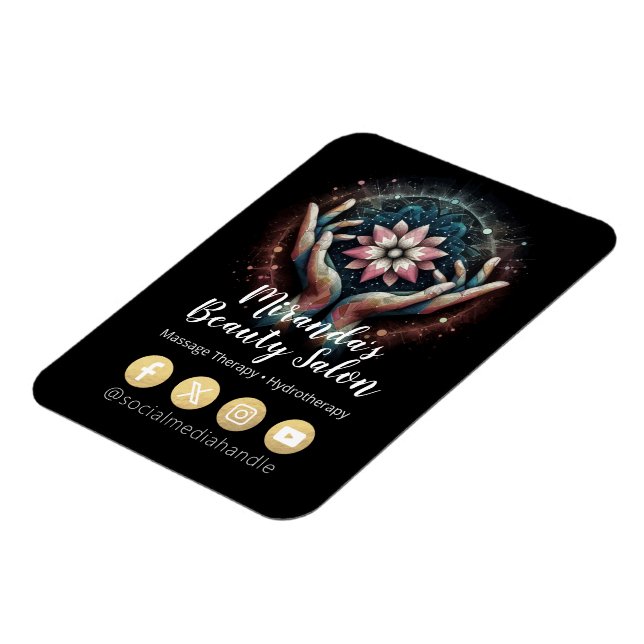 Massage Therapy Healing Händer Energy Spa Hälsa Magnet (Vänstra Sidan)