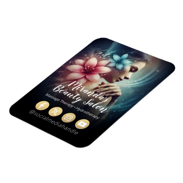 Massage Therapy Healing Händer Energy Spa Hälsa Magnet (Vänstra Sidan)