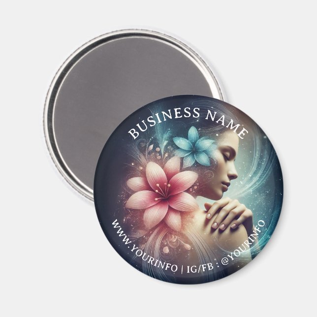 Massage Therapy Healing Händer Energy Spa Hälsa Magnet (Front/Back)